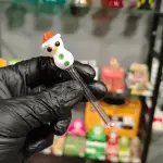 Piteira de Vidro Boneco de Neve 6mm