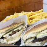2 x burger fritas