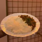 ARROZ DE LEITE COM CARNE MOÍDA