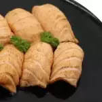 Salmão flambado