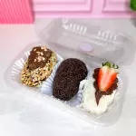 Trio coxinha de morango