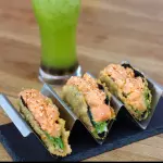 Tacos de salmon