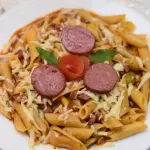Penne com Calabresa