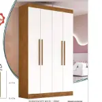 Guarda roupa 4 portas