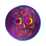 DICH METAL 4CM DK CAVEIRA RAINBOWN