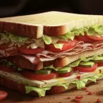 Club sándwich serrano ham