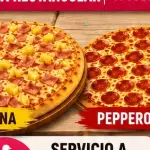 2 pizzas chicas