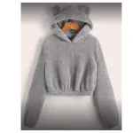 Abrigo de peluche con orejas
