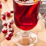 Té caliente de frutos rojos