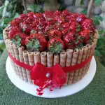 Triple chocolate con fresas