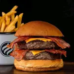 X-Bacon Duplo com Batata