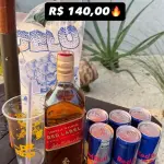 COMBO RED LABEL C/ 6 RED BULL