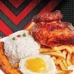 1/4 pollo  a lo pobre