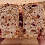 Pan sin gluten arándanos y nueces