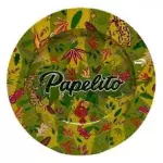 CINZEIRO METAL PAPELITO FLORA VERDE