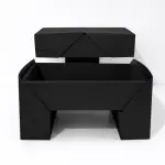 Caja mesa cartón negra RG285