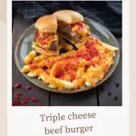 Triple Cheese Beef Burger