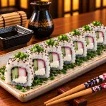 Uramaki Kani e Pepino (8 peças)