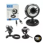 Câmera Web Cam Hd Ley-53 Plug-in 360º Graus