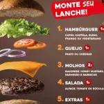 Monte seu hambúrguer