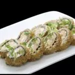 33. Crocante Hot Roll de salmão e camarao