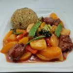 M13-Pollo Trozos con Piña y Durazno