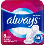 TOALLAS SANITARIAS ALWAYS DIA 8UND