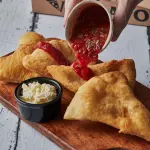 Frita con Stracciatella