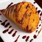 Temaki harumaki patê salmão hot