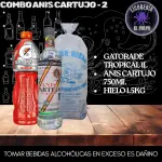 Anis Cartujo + Gatorade + Hielo