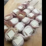 Bacon com queijo separado