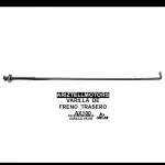 VARILLA DE FRENO TRASERO AX100