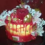 Torta corazón diamante