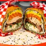 Sushi burger especial