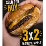 3X2 CHEESE BURGER SIMPLES S/ FRITAS