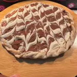 esfiha chocolate preto e branco