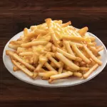 Papas fritas con cheddar