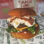 Bacon cream Burger!