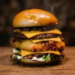 CHEESE CROCK BURGER