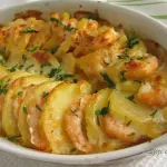 Camarão com batatas