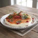 Mousse de queijos e Damasco