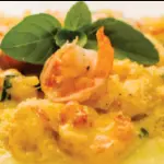 Escondidinho de camarão com aipim
