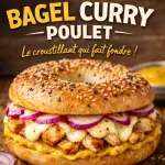 🥯 BAGEL CURRY POULET