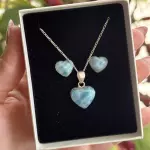 Set de corazon en plata 925