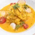 Ceviche al estilo peruano con aji.