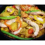 Paella valenciana pollo