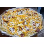 Batata cheddar,catupiry e bacon