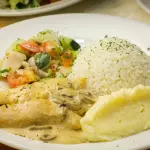 Pollo Salsa de Champiñones