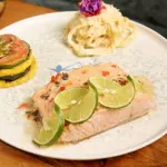 Salmón lemon garlic