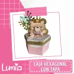 Caja Hexagonal con Tapa
